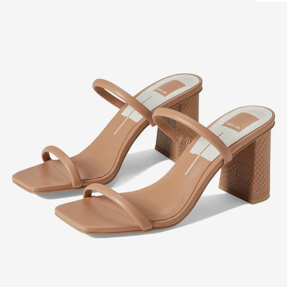 Dolce Vita Tan Block Heel Sandals